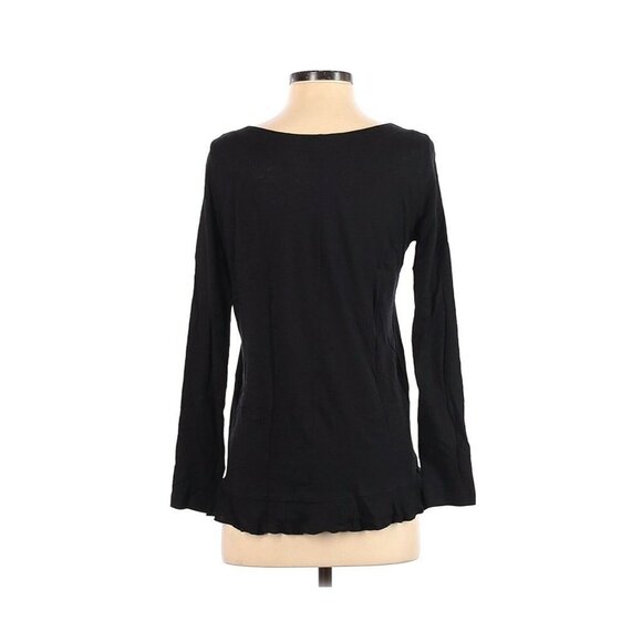 Susina Black Scoop Neck Tee - Picture 4 of 4